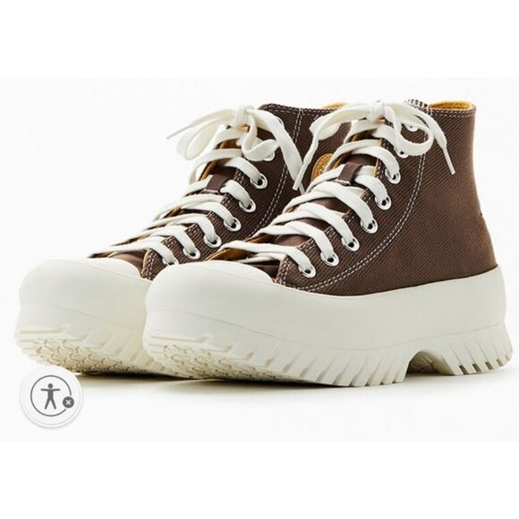 Converse Other - Converse Brown Chuck Taylor Lugged 2.0 High Top Sneakers Mens Size 8.5 NWT